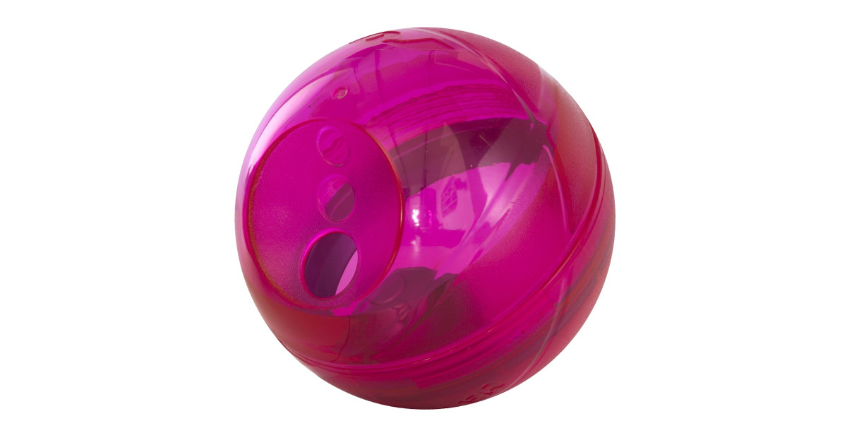 Rogz Tumbler Slow Feeder Dog Toy-Pink 