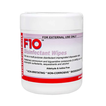 F10 Disinfectant Wipes Tub