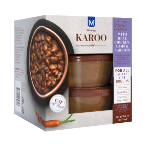 Montego Karoo All Breed Chicken Wet Cat Food Tub - 3x125g