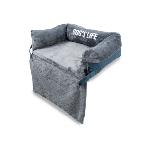Dog's Life Explorer Couch Dog Bed - Teal & Grey