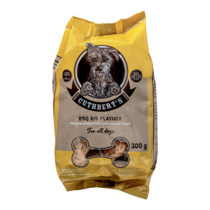 Cuthbert's BBQ Rib Dog Biscuits - 300g