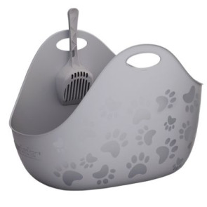 LitterLocker Cat Litter Box - Grey