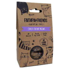 Faithful Friends' Crazy Catnip Meows Cat Biscuit -100g