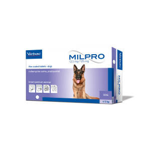 Virbac Milpro Dog Deworming Tablet - 5kg +