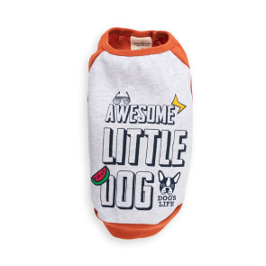 Dog's Life Awesome Little Dog Tank Top - Orange