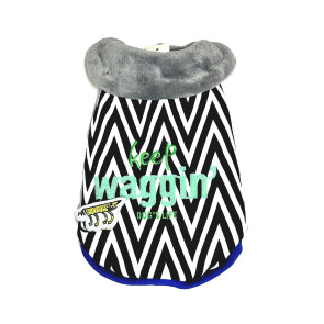 Dog's Life Keep Waggin Winter Dog Cape Black