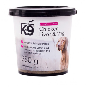 K-9 Chicken Liver & Veg Dog Food Tubs