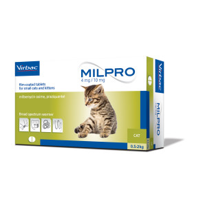 Virbac Milpro Kitten & Cat Deworming Tablet - 0-2kg