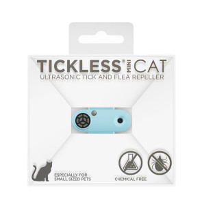 Tickless Mini Ultrasonic Tick and Flea Repeller for Cats - Blue