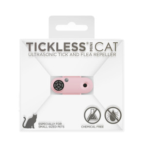 Tickless Mini Ultrasonic Tick and Flea Repeller for Cats - Pink