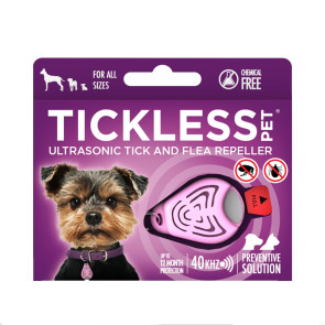 Tickless Ultrasonic Tick and Flea Repeller - Pink