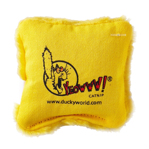 Yeowww! Catnip Pillow Cat Toy - Yellow