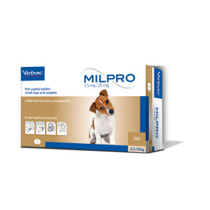 Virbac Milpro Puppy & Dog Deworming Tablet - 0-5kg
