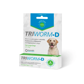 Triworm-D Individual Pack Large Dog Deworming Tablet