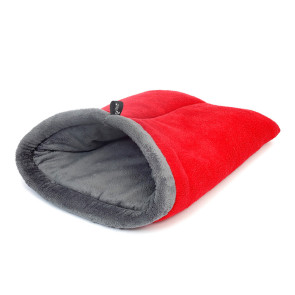 Wagworld Nookie Bag Fleece Pet Bed - Red